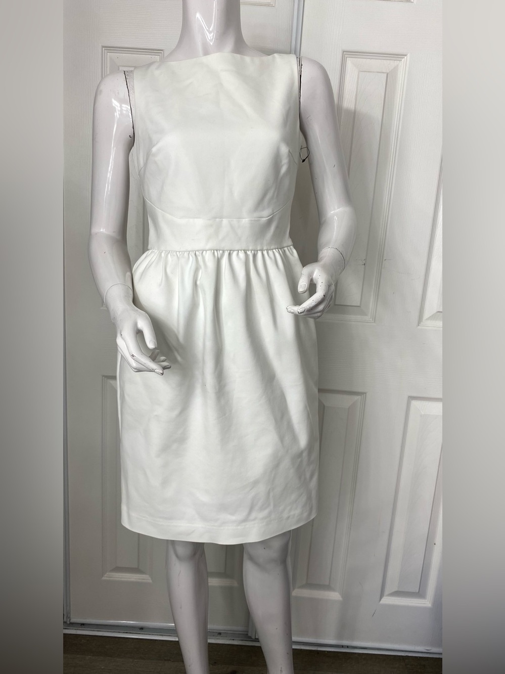 Raoul White Sleeveless Crisscross-Back Sheath Dress